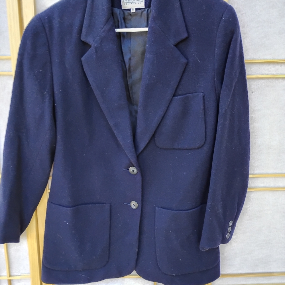 Willi Smith Dark Blue Women's Blazer